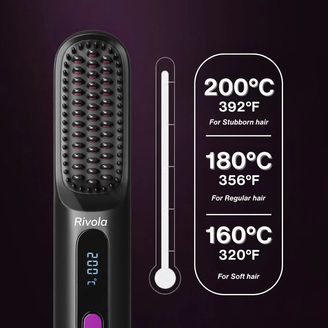 [NEW] Numoya Portable Straightener Brush - GoBrush PRO
