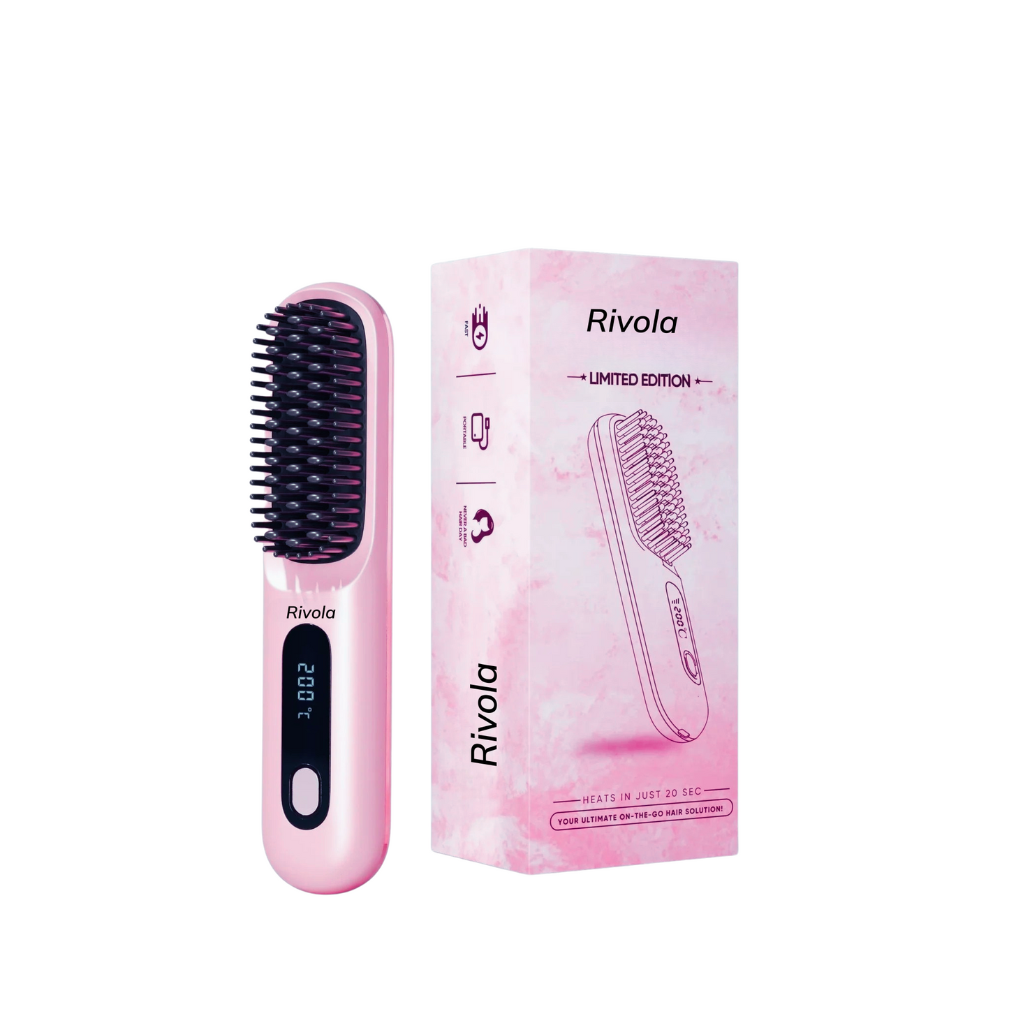[NEW] Numoya Portable Straightener Brush - GoBrush PRO